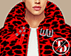 |Leopard| Red Fur Coat