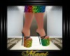 Rainbow Cheetah Heels