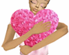 Pink Rose Pillow Girl