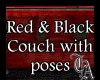 TA red n black couch