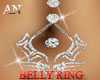 Belly Ring-Diamond Spade