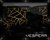 -V- Blk/Gld Ralx Couch