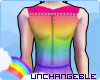 [U] Rainbow Male Pvc Top