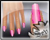 ~S~Pink shine nails