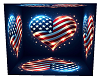 USA HeartFlag Background