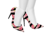 NILLY PNK BLK STRIPE PUM