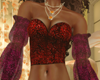FG~ Red Frilly Top