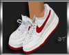 :ST: Red N White Sneaker