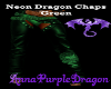 Neon Dragon Chaps-Green