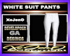 WHITE SUIT PANTS