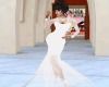 elegant gown white