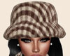 CA Brown Plaid Hat
