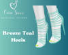 Breeze Teal Heels