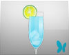 Interactive blue drink