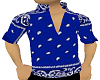 shirt M blue bandana