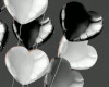 ㆫ Heart Balloons Black