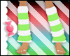 *CS* green striped socks