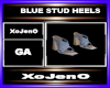 BLUE STUD HEELS