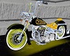 yellow harley motorcycle