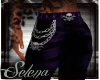*S* Skull Leather Purple