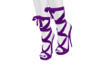 Purple Lace up Heels