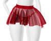 red lil designer skirt