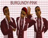 (CB) BURGUNDY-PINK 3PC
