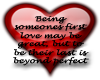 Being someones last....