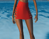 -1m- Red bikini dress