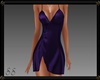 Sexy Satin Dress Purple