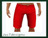 JT Red Long Shorts