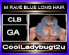 M RAVE BLUE LONG HAIR