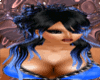 v04 hair blue & black