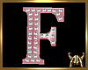Marquee Letter F Pink