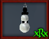 Snowman Earrings Onyx