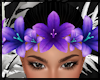 Purple Flowers Fae Crown