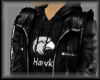 Hawk BlackLeather Jacket