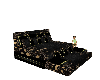 poseless bed blk&gold