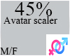 C. 45% Avatar Scaler