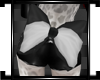 [O] Black&Gray Butt Bow