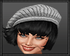 Beret with hair
