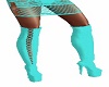 teal pure lace thigh hig
