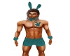MALE  TEAL BUNNY FIT