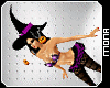 ~W~ Witch Violet Hat 