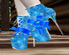 Blue Snowflake Boots