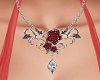 *Silver Ruby Rose Chain*