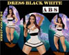 [TL] DRESS BLACK WHITE 