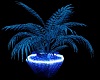 x blue neon plant