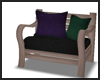 Black/Green/Purple Chair