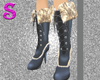 Laced Furred Boots